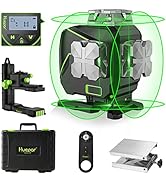 Amazon | Huepar グリーン レーザー墨出し器 フルライン4本 4x360