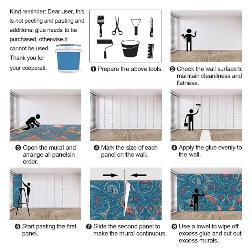 Papier peint intissé géométrique losange lavable et résistant 3D - 8