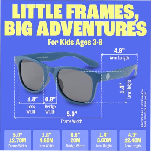 BABY SUNNIES Polarized Toddler Sunglasses Boys & Girls - Unbreakable, For Kids - UV Protection2