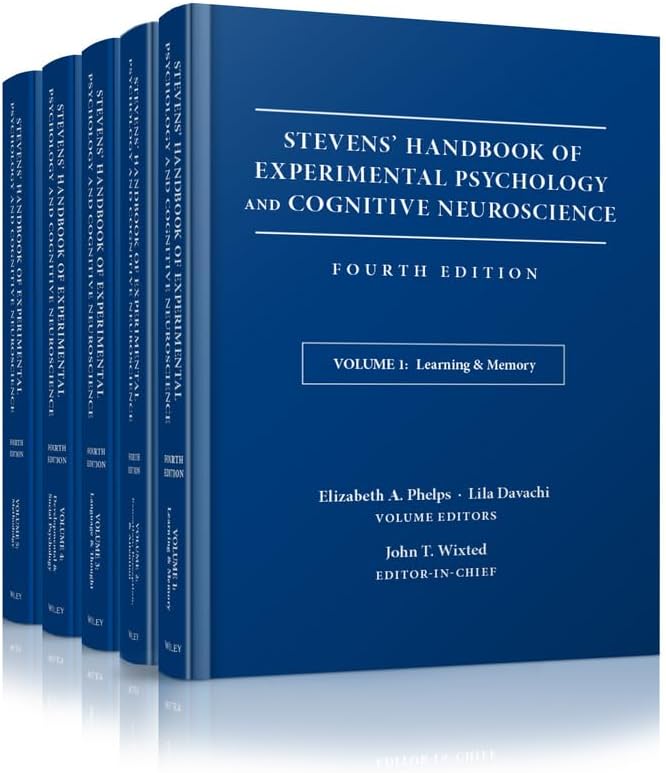Buy STEVENS HANDBOOK OF EXPERIMENTAL PSYCHOLOGY AND COGNITIVE ...