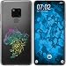 Produktbild PhoneNatic Case kompatibel mit Huawei Mate 20 Silikon-Hülle Floral Katze M2-4