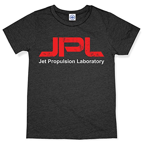 Hank Player U.S.A. NASA/JPL (Jet Propulsion Laboratory) Logo Men's T-Shirt (L, Heather Charcoal)