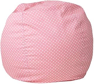 Flash Furniture Small Light Pink Dot Kids Bean Bag Chair