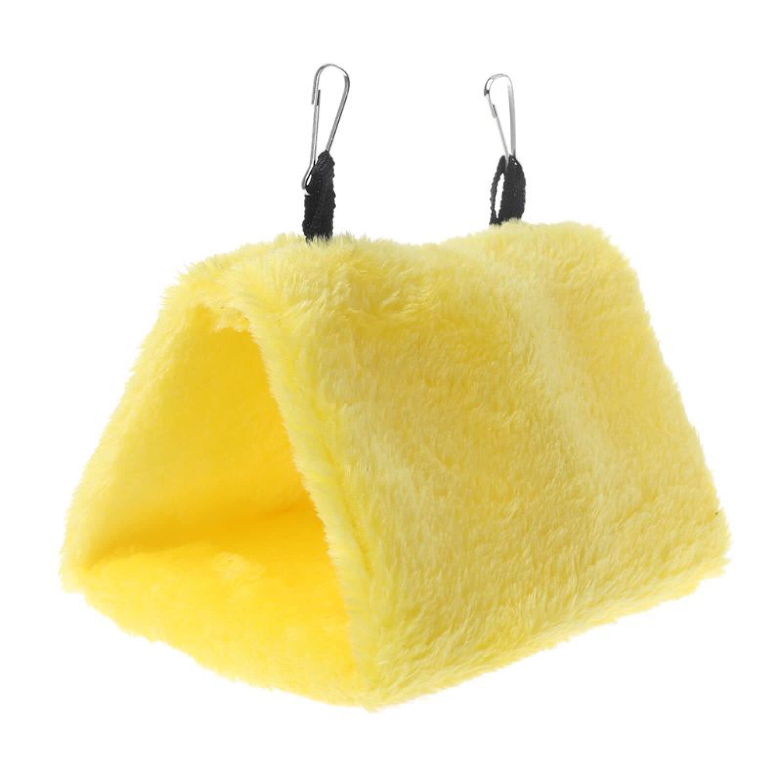 Domek dla ptaków Gniazdo wiszące łóżko papugi pluszowa zimowa ciepła klatka namiot gniazdo niebieski S(Yellow,M)