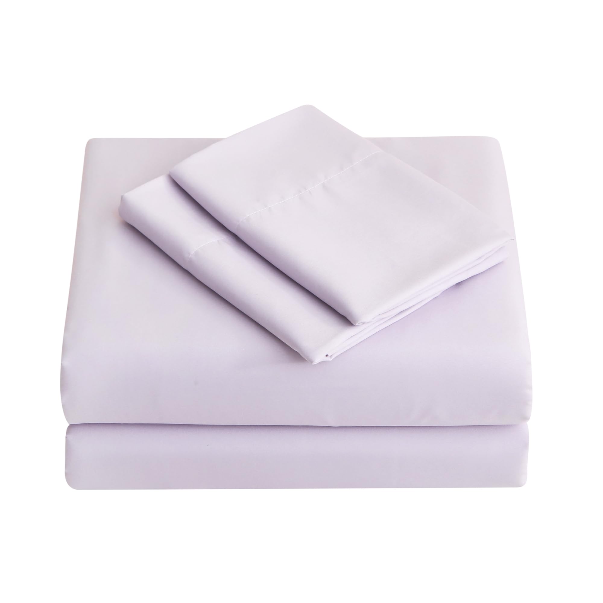 Viviland 4 Pieces Girls Full Sheets Set Kids, Misty Purple Bed Sheets