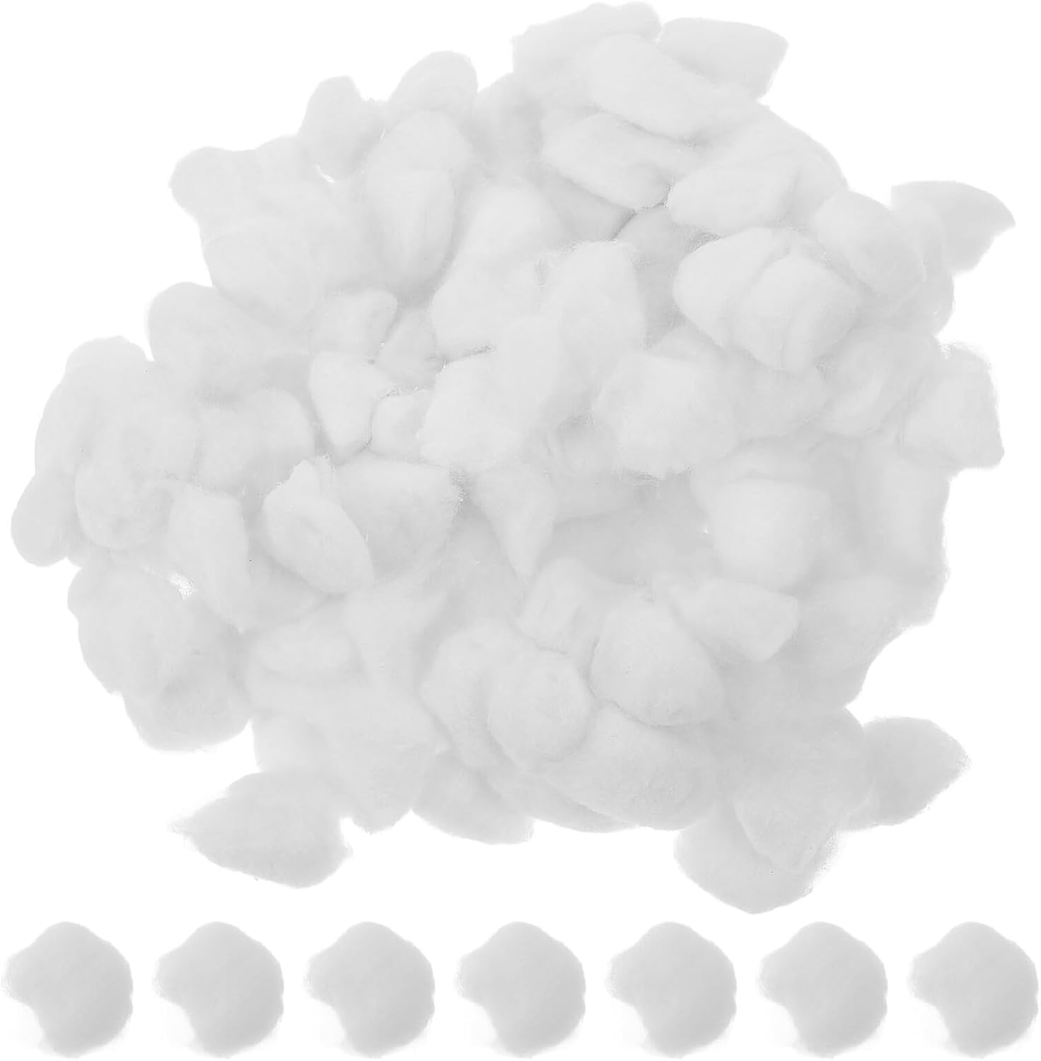 PATKAW Degreasing Cotton Balls for Nail Polish Remover 500g Pack White Disposable Cotton Balls for Daily Cleaning and Makeup Removal