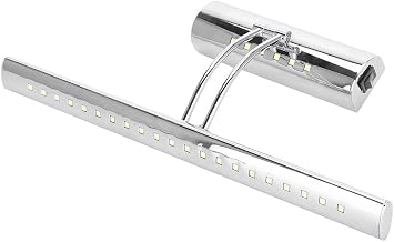 Luminárias de banheiro, espelho de aço inoxidável de proteção para os olhos frontal LED 15 polegadas luz de vaidade montada na parede para corredores hotéis para banheiro Show Room