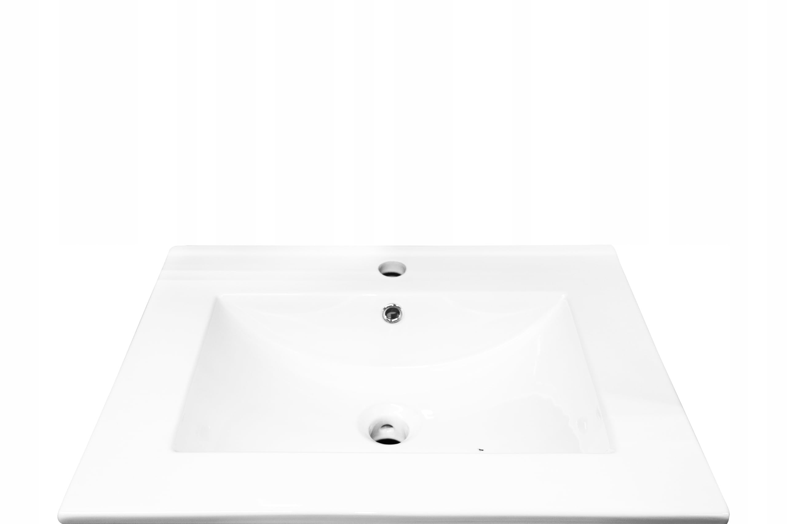 .Deftrans Domodomo - Mueble de baño con Lavabo, 50 x 50 x 45,6 cm, Armario de cerámica para Lavabo de baño, Color Blanco