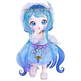 ICY Fortune Days 13cm bjd 人形 - アニメスタイルの人形セット、ギフト、装飾、DIY エクササイズ、コレクションに最適、女の子の人形 8+(Aquarius)