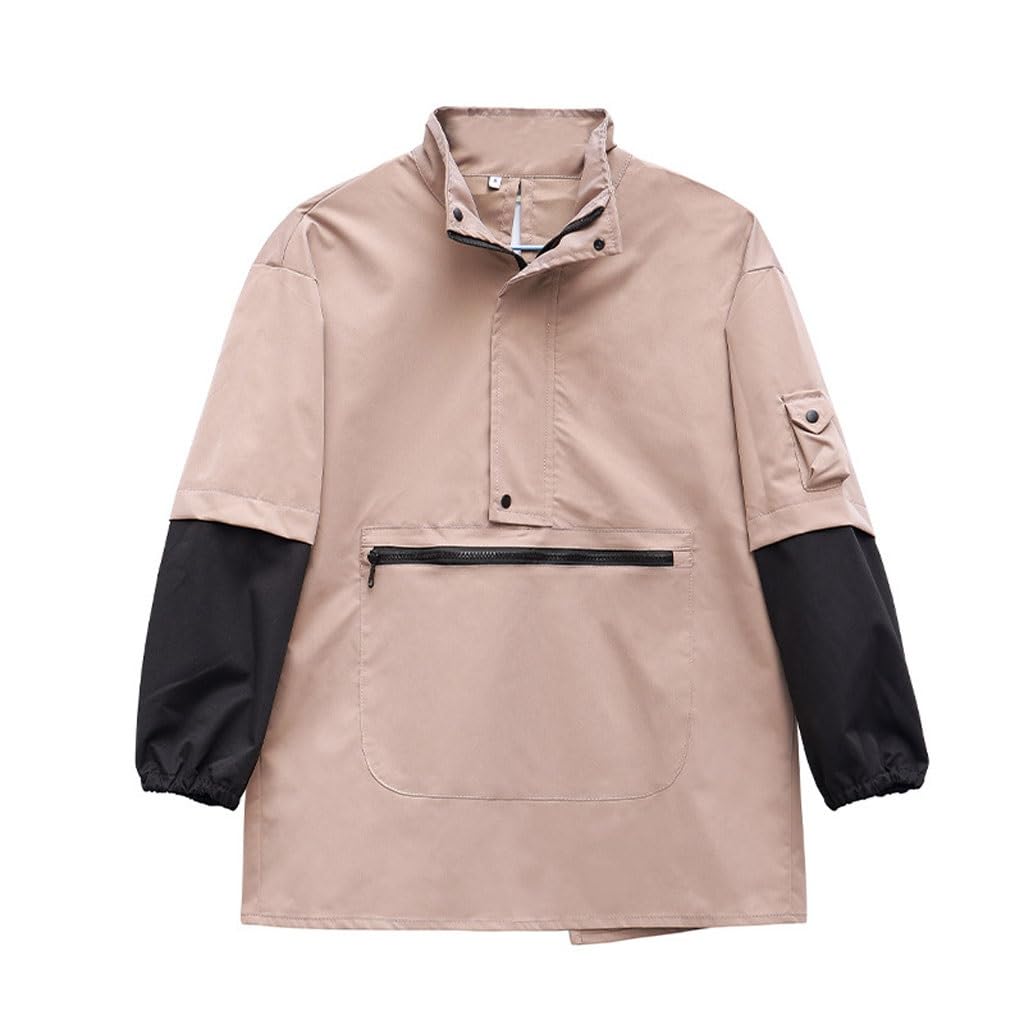 Delantal de camarero Delantal con mangas for otoño e invierno, cocina casera, vestidor inverso, camarero de restaurante, monos for adultos, delantal de manga larga, ropa de trabajo Delantales Delantal