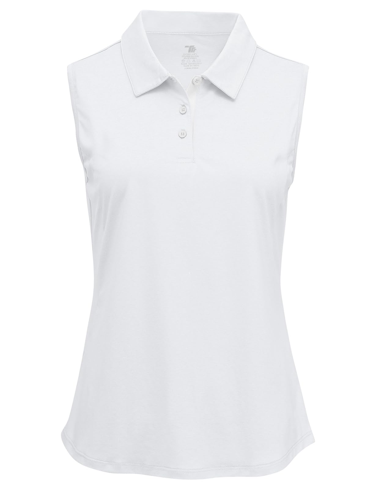 BGOWATU Women's Golf Shirts Sleeveless Polo Shirts Collared 3 Buttons Tennis Tank Tops UV Protection Quick Dry