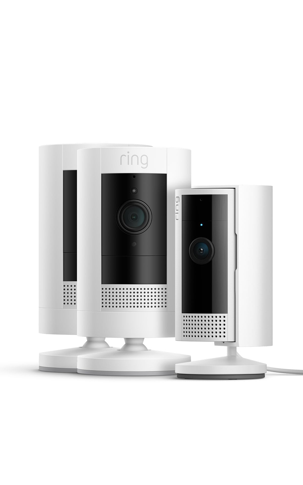 Ring videocamera esterna a batteria (Stick Up Cam) + Ring videocamera interna