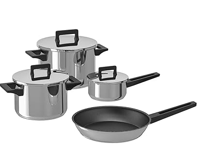 MARIASKOMMERCE SNITSIG 7-Piece cookware Set, Stainless Steel