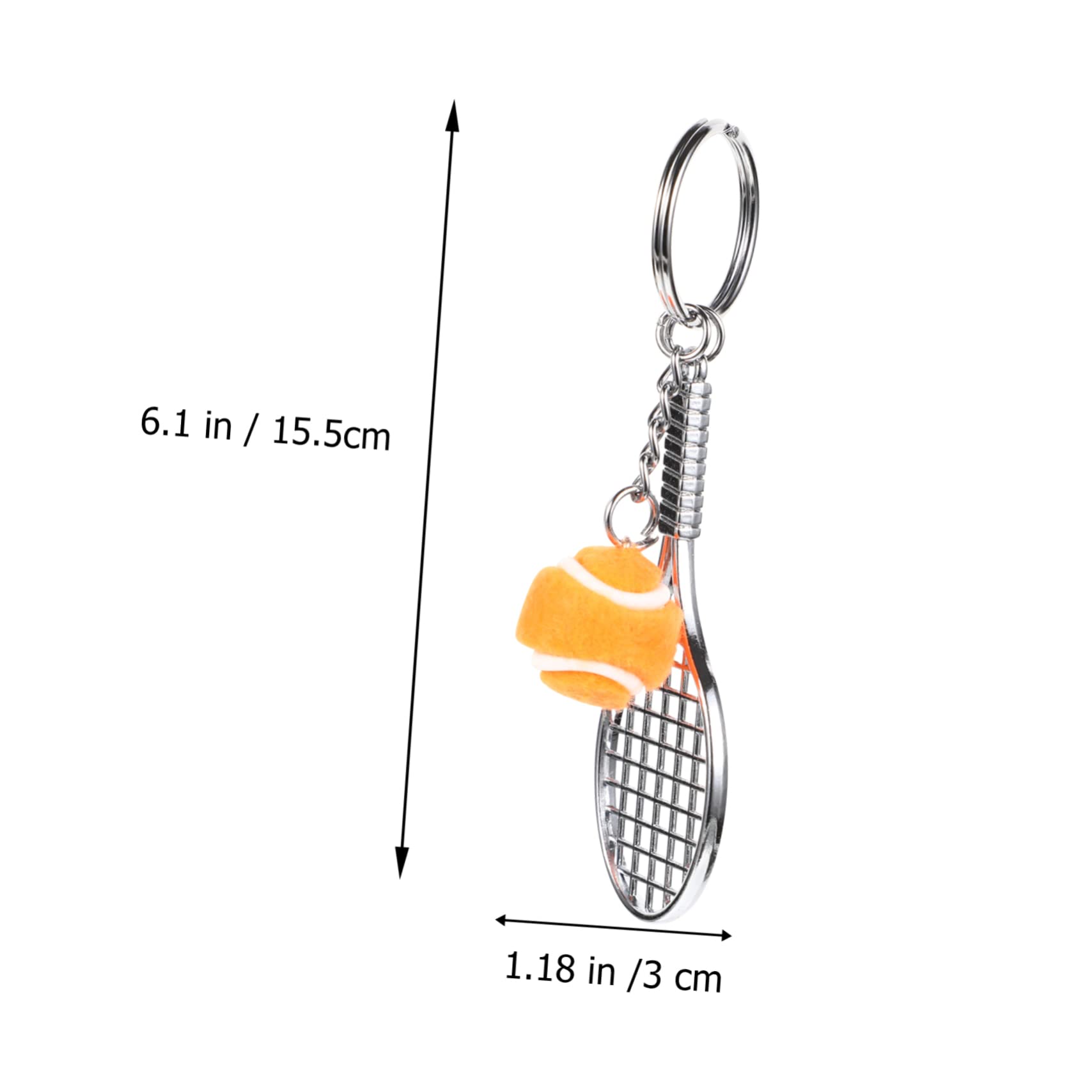 BESPORTBLE Ciondolo Portachiavi Mini Tennis Accessori Chic Per Amanti Sport Portachiavi Resistente E Creativi