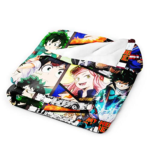 Decaleast Anime Throw Blanket Hero Soft Fleece Flannel Blanket Throws For Couch Sofa Bedding Fall Bedroom Decor 40X50 Inch, Color5 #TOP2