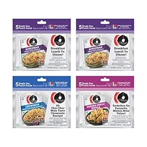 Ching’s Secret Fried Rice x 2 + Paneer Chilli x 1 + Chowmien x 1 masala  PACK OF 4