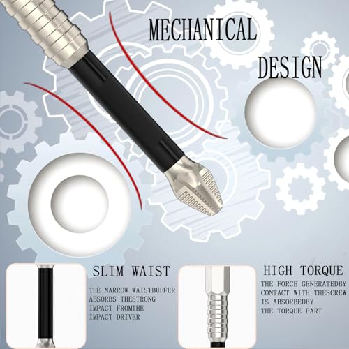 Image of High Magnetic Screwdriver Drill Bit Set, 2025 New Strong Magnetic Durability Screwdriver Drill Bit Set, Anti-Slip Magnetic Electric Screwdriver Set(6PCS*2)