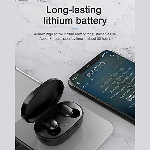 SIMBAE TWS Earphones True Wireless Stereo Earphones Wireless Earbuds BT 5.0 Headphones with Touch Control IPX4 Waterproof Sports Headphones with Dual Noise Reduction Technology Long Playtime for Gamin SIMBAE TWS Earphones True Wireless Stereo Earphones Wireless Earbuds BT 5.0 Headphones with Touch Control IPX4 Waterproof Sports Headphones with Dual Noise Reduction Technology Long Playtime for Gamin