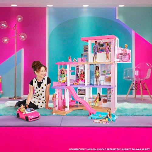 Barbie Boneca Carro Conversível para crianças a partir de 3 anos