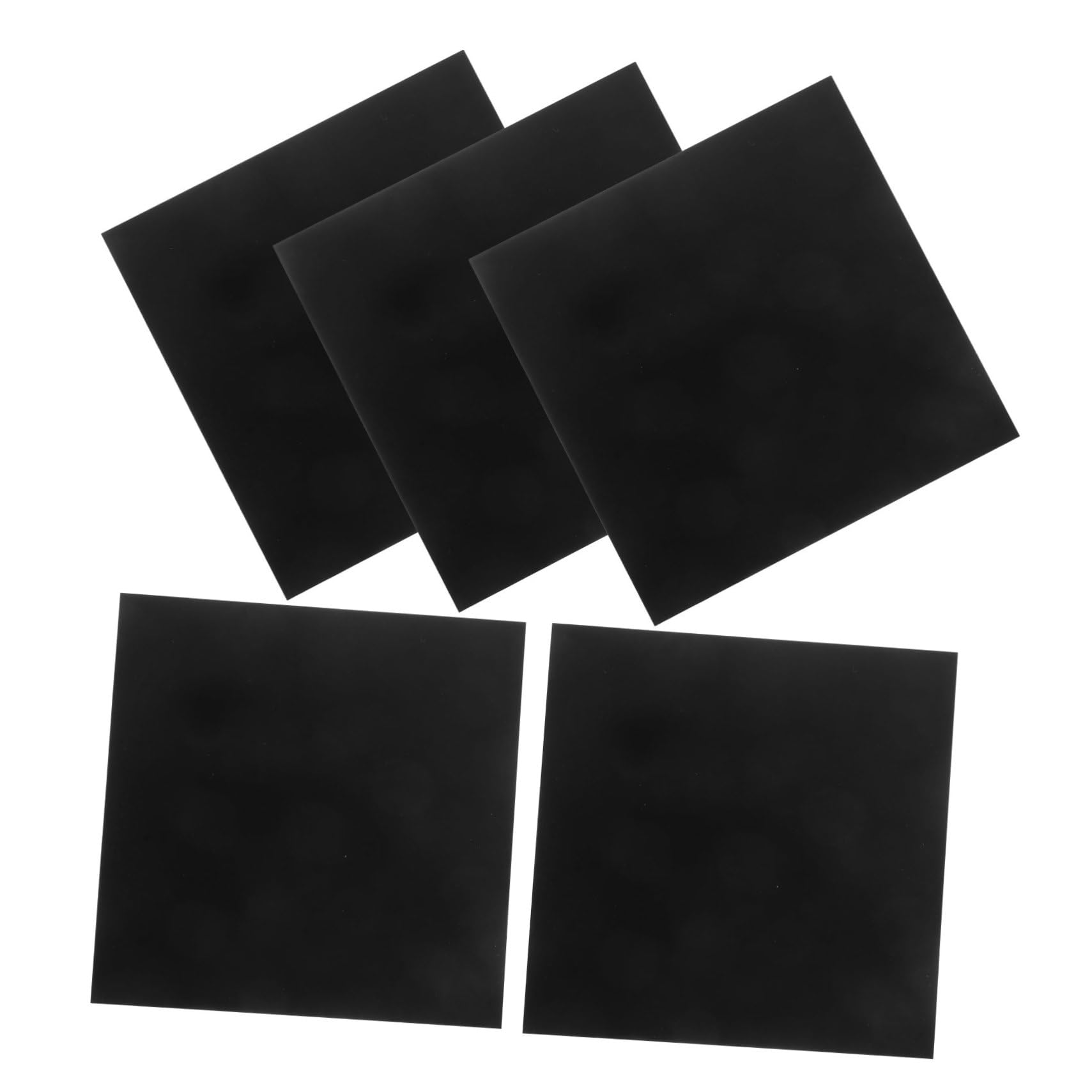 KICHOUSE 5 Pcs Sheet Aluminum Plate for Crafting Black Industrial Aluminum Plate Metal Plate DIY Crafting Aluminum Plate Aluminum