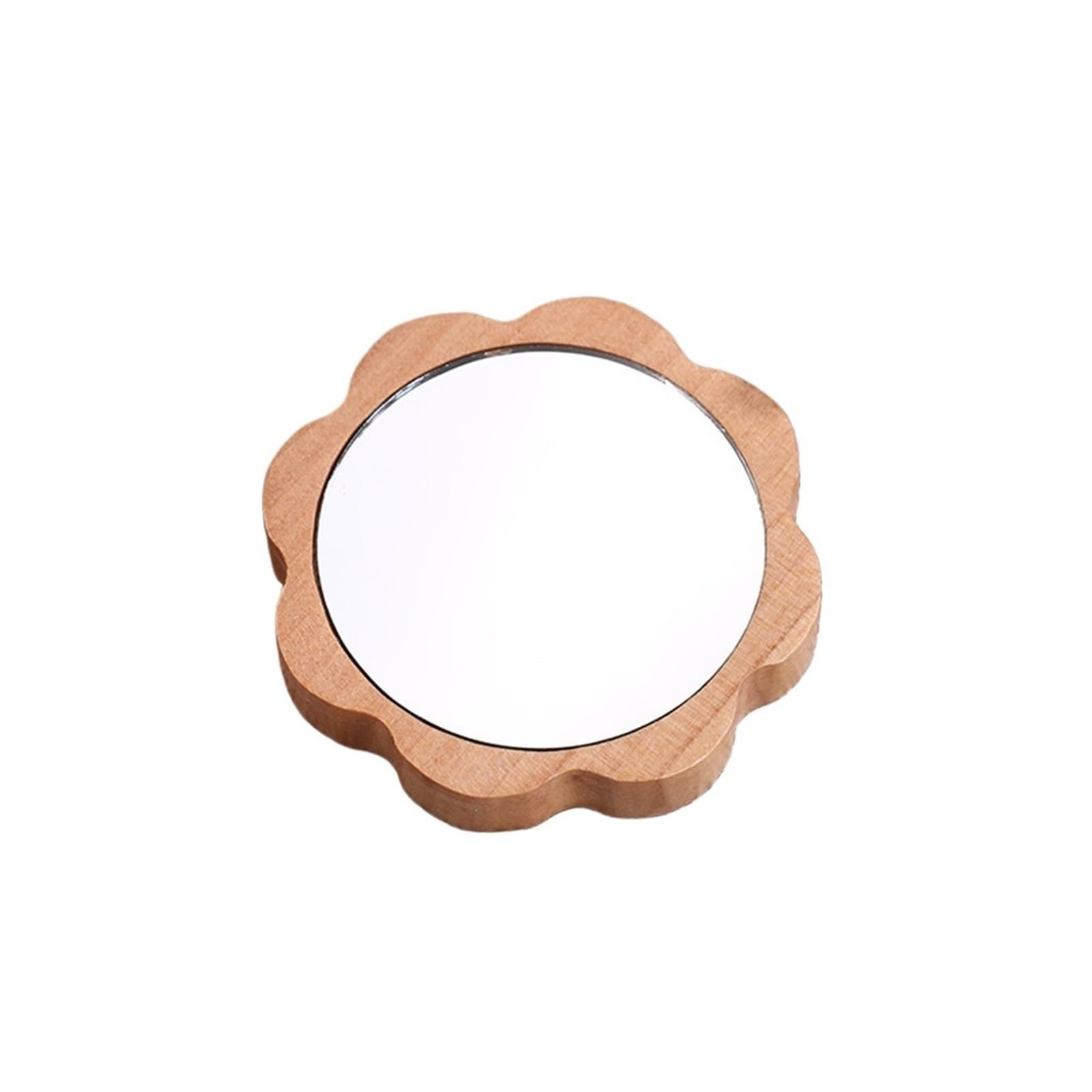 IULGFSC Handheld mirror， Portable Handle Round Cosmetic With Single