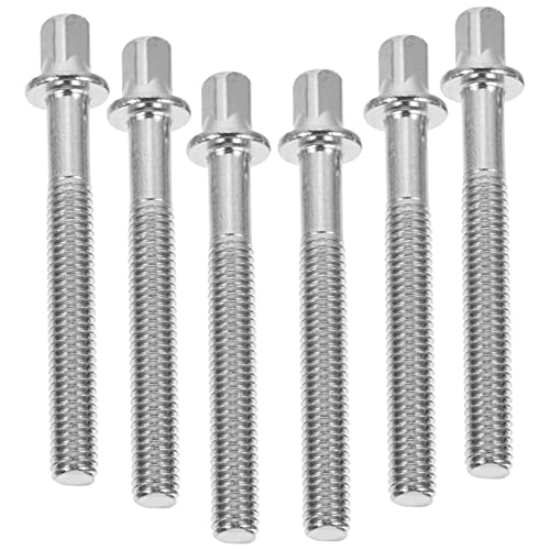 NULYLU Drum Lugs and Stands Hardware 6pcs Drum Set Screws Snare Tension Rod Replacement