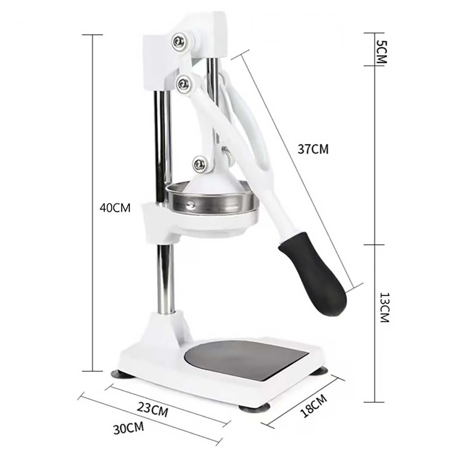 Kitchen Exprimidor de Cítricos Profesional para Naranja, limón y Lima - Prensa Manual de Metal con Soporte,Naranja