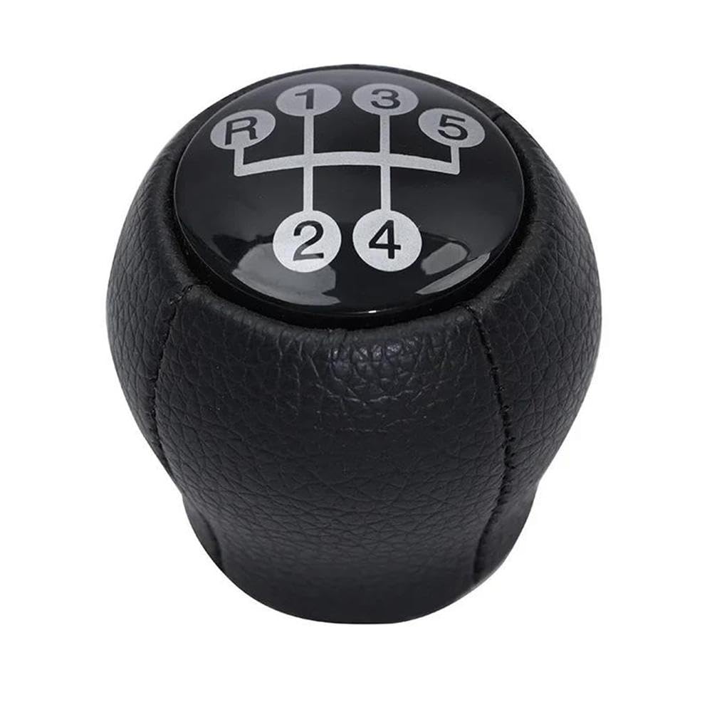 Poanbcgy Leather Ball Black Shift Ball Joint Car Accessories For Opel Astra F G For Sintra For Tigra For Corsa For Zafira For Vectra B 5Speed Manual Gear Shift Knob(Leather Ball Black)
