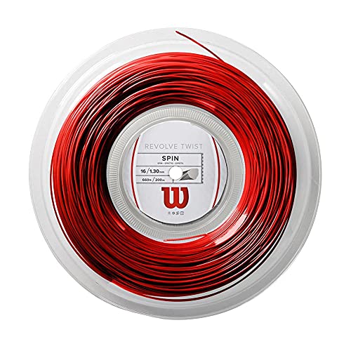 Wilson Revolve Twist 16 Reel Red Tennis String - 16 Gauge Reel #TOP19