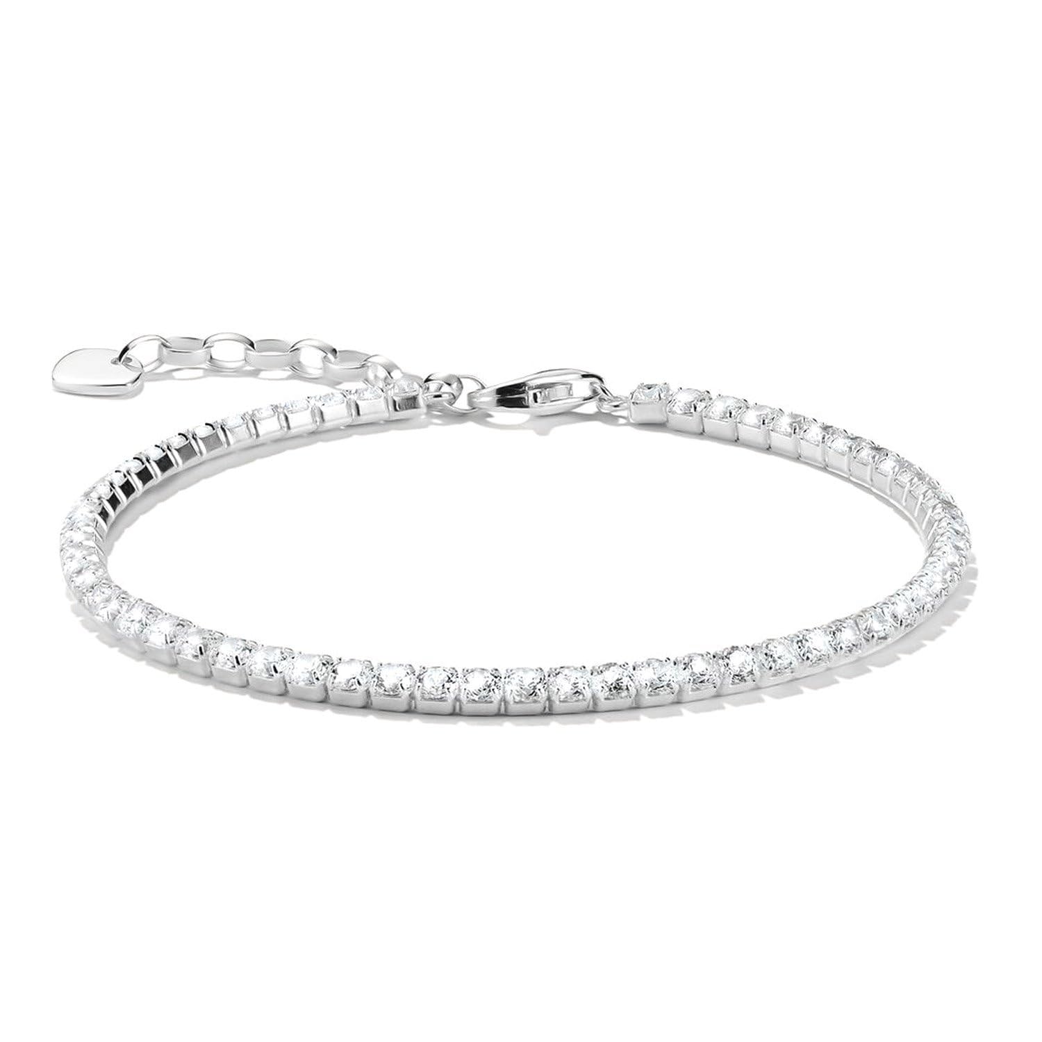 THOMAS SABO Damen-Tennisarmband Silber Zirkonia A2209-051-11-L19v