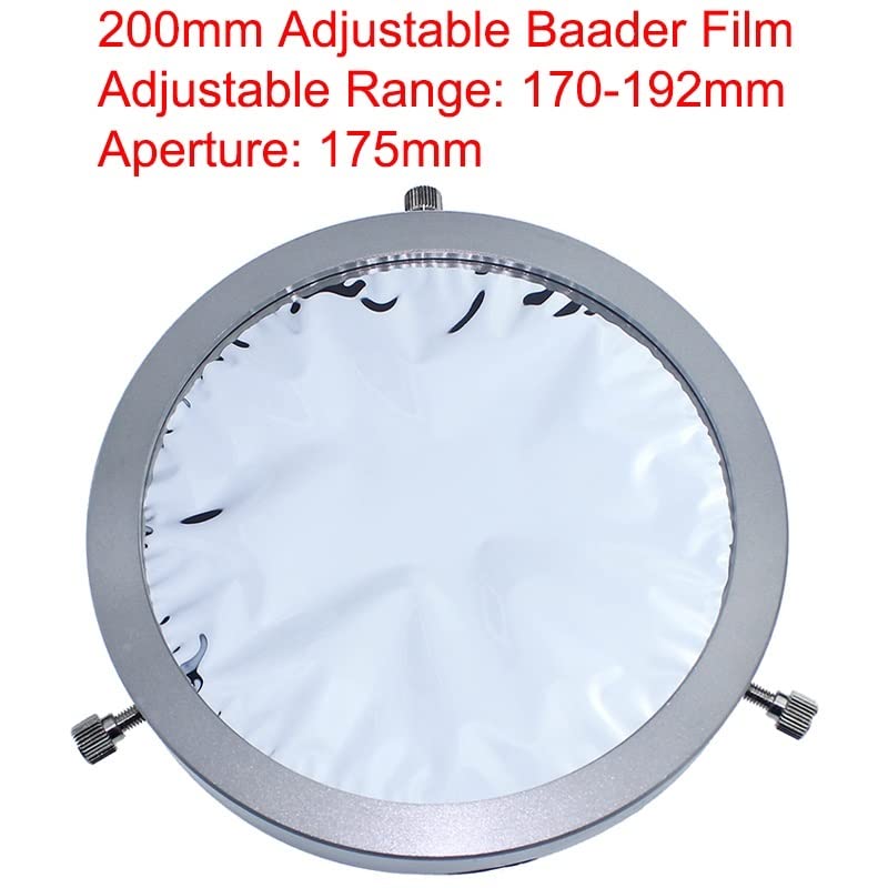 Filtro solar de 200 mm con marco de metal para telescopios astronómicos 2