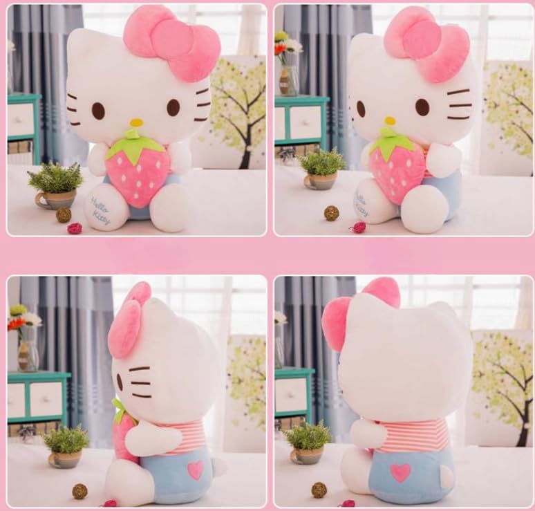 Miniatura 4 de Hello Kitty - Almohada de peluche de gatito rosa, suave, regalo de cumpleaños para niñas y fans
