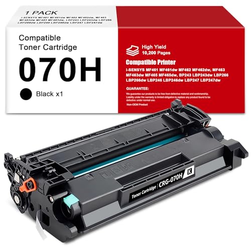 Toner 070H CRG-070H noir à grand rendement pour des impressions laser nettes sur Canon MF465dw