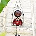 ChexLizard Glowing Ladybug Swing Solar Lights - Adorable Animal Outdoor Garden Decor - Waterproof Solar Lanterns Lamp for Patio Yard Pathway - Gifts for Mom Grandma Women
