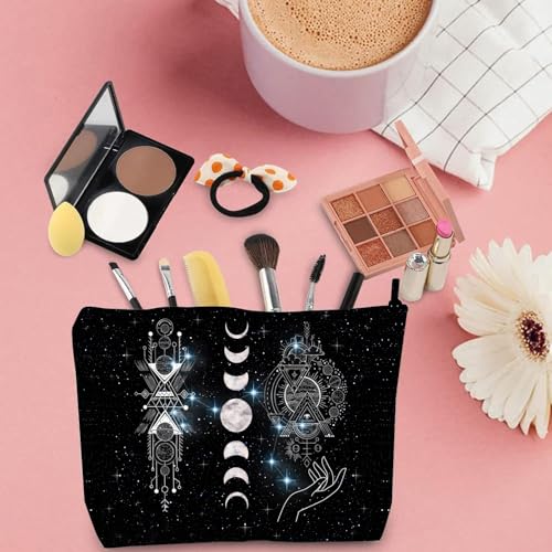 Image of Witchy gifts Women Lovers Set including Witchy Cosmetic Bag Witchy Brooches&Real Energy Crystal Bracelet-Witchy Lovers Gifts