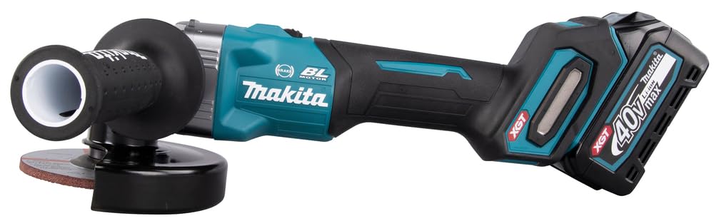 Makita GA023GM201 - Smerigliatrice angolare senza fili 125mm 40 V max/4,0 Ah, 2 batterie + caricatore in MAKPAC