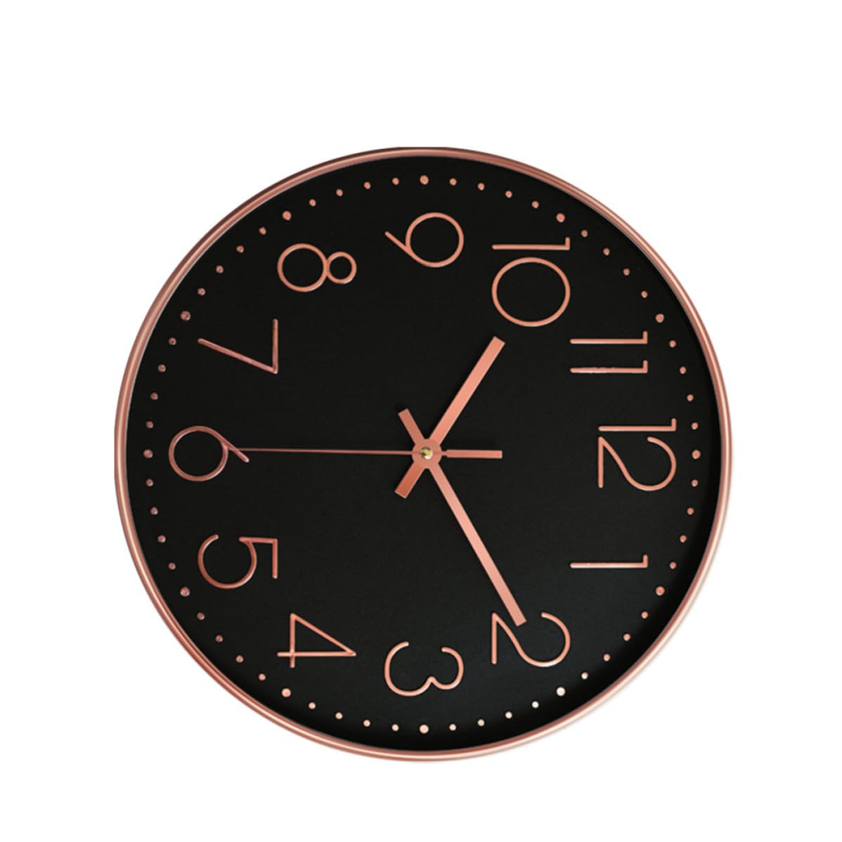 Didiseaon Reloj de Pared Digital Moderno Negro de PVC y Vidrio, Silencioso