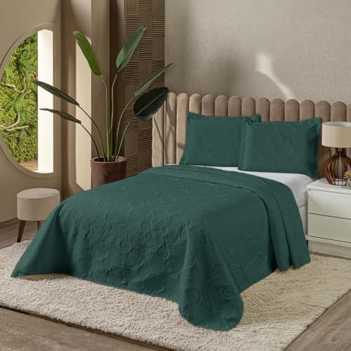 Kit Colcha Bouti Cobre Leito Para Cama Casal Queen 3pç Dupla Face...