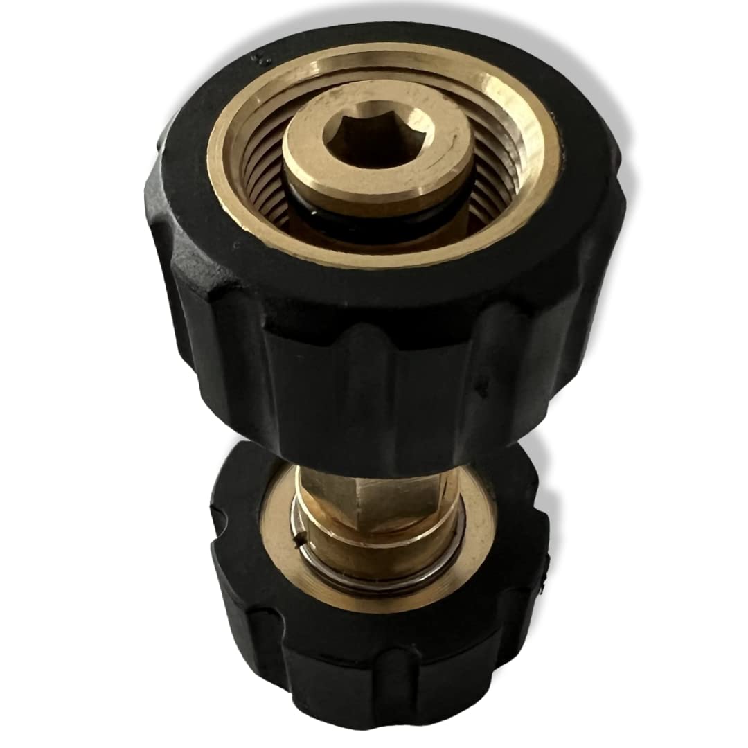 M&M Smartek Connettore per tubo M22 – M22 IG (filettatura interna) per/compatibile con idropulitrice Kärcher K HD HDS & Kranzle
