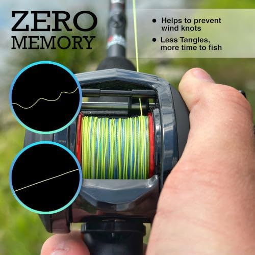 Reaction Tackle Braided Fishing Line Pink 10LB 300yd — view 7