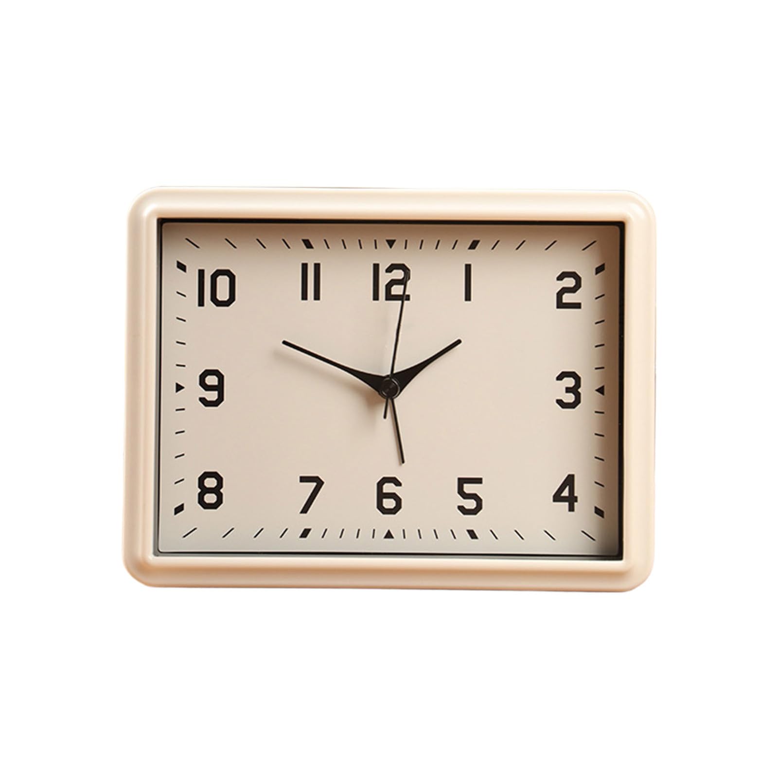 Kaeltsyn Quiet Movement Kids Alarm Clock with Arabic Numerals Modern Minimalists Battery Operated Table for Student Gift Battery Operated