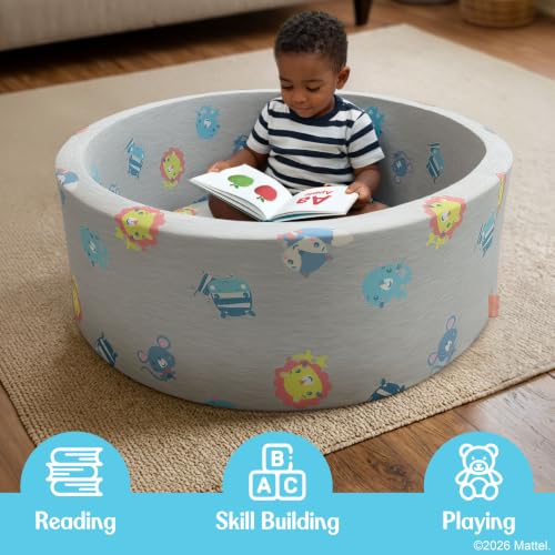 Fisher-Price™ Soft Play Space – Indoor & Outdoor Kids Play Area with Foam Side Walls, Removable Cover, Soft Cushioned Design for Reading, Lounging & Play - image 5