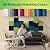 Ekkogo Acoustic Wall Panels 18-Pack, 12x12x0.4 Decorative Self-Adhesive Sound Proofing | High Density 3D Brick Soundproof Absorbing Tiles for Walls, Home, Office & Studio - Deep Black