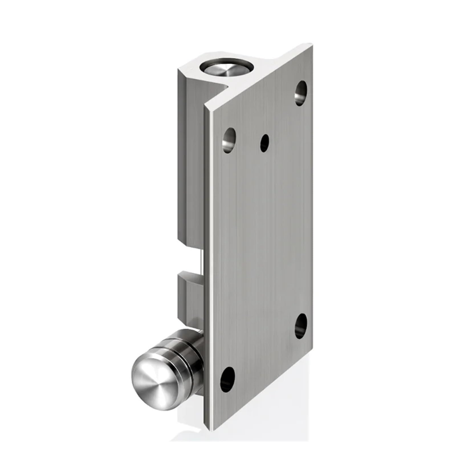 1 Juego de pestillo puerta acero inoxidable, Perno bloqueo seguridad, corredera, ventana, barril, Hardware barra(Silver12cm)