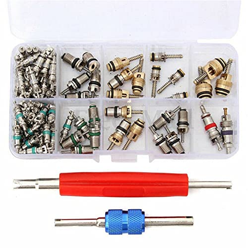 LIBAISI 102pcs / set auto A/C Air Conditioners Valve Core Remover Tool R12 en R134A Valve Core Automotive… - Image 5