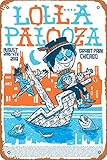 Lollapalooza – 2013 Poster Retro Metall Blechschild 
