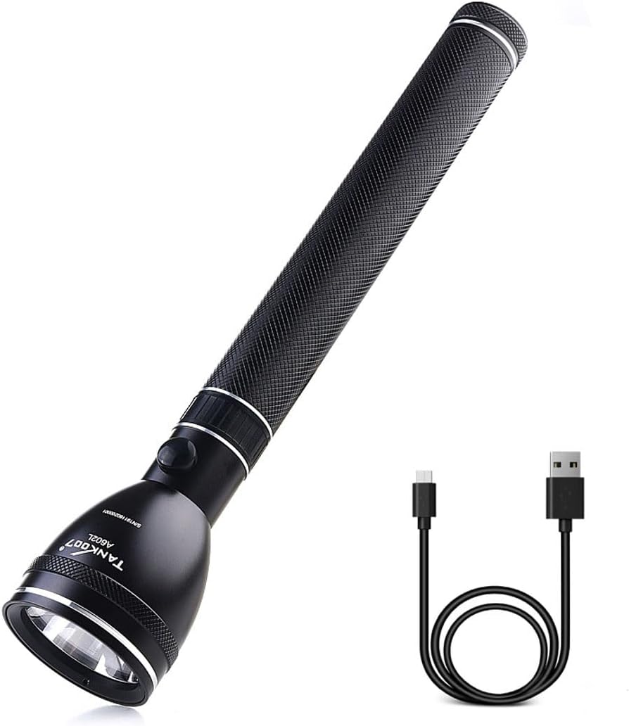 Tank007 A602L 500m Beam Long Distance Flash Light Security Powerful Torchlight Rechargeable led Big Flashlight Torch Light