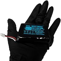 Vista 3 de Paquete de 2 baterías recargables de iones de litio 300-10186 3.7 V 7800 mAh para panel de sistema de seguridad