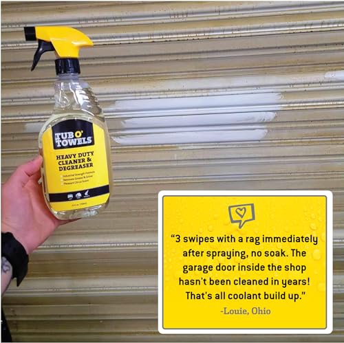 Tub O' Towels TW24-SPR Heavy Duty Cleaner And Degreaser Spray Helps In Removing Oil Tar Paint Dirt Caulk Grease Grime Gunk Epoxies, Industrial Strength thumb #5