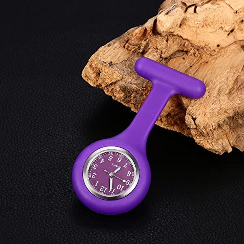 Image of Aroncent Nurse Fob Watch Collection: Medical Professional Lapel Pin-On Pocket Watches with Second Hand - Various Styles and Colors for Healthcare Workers
